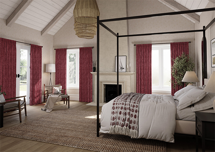 Maurice, Raspberry - Made to Measure Curtains - Image 7